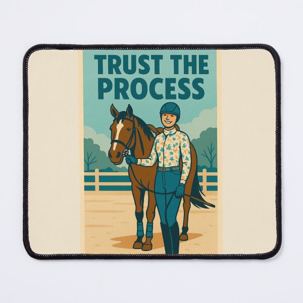 Item preview, Trust the Process - Inspirational Horse Riding Poster designed and sold by Taylor’sGrabBag.