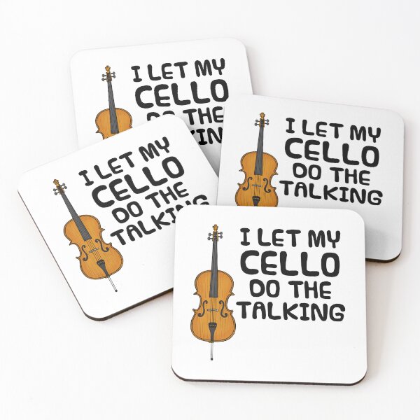 Item preview, I Let My Cello Do The Talking, Cellist Introvert Funny designed and sold by doodlerob.