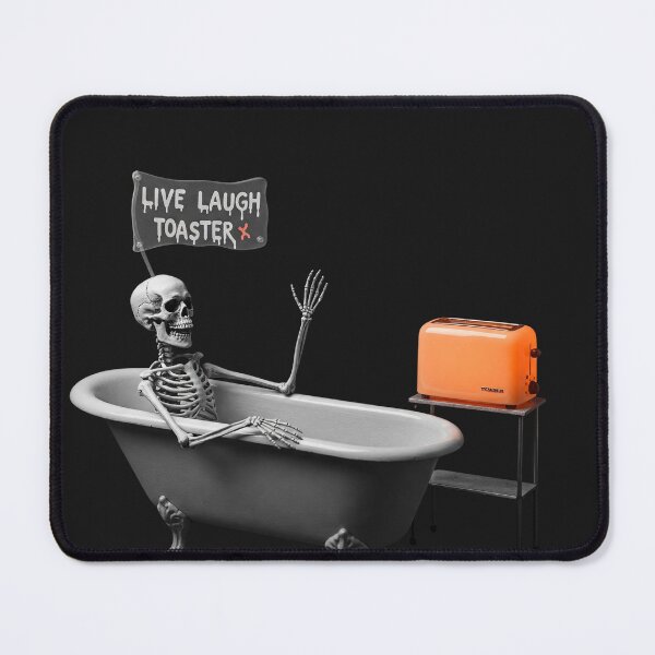 Item preview, Live Laugh Toaster bath skeleton designed and sold by gpkool.