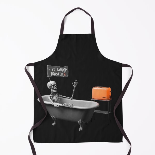 Item preview, Live Laugh Toaster bath skeleton designed and sold by gpkool.