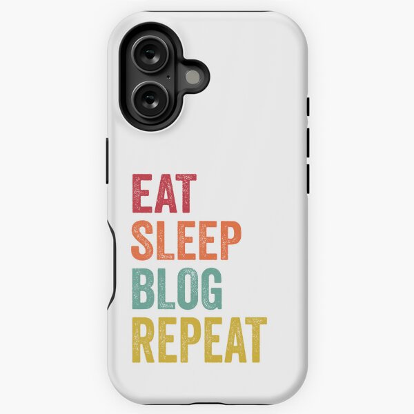 Vista previa del artículo con la obra «Blog de comer y dormir (repetir)», diseñado y vendido por SarahJisri.