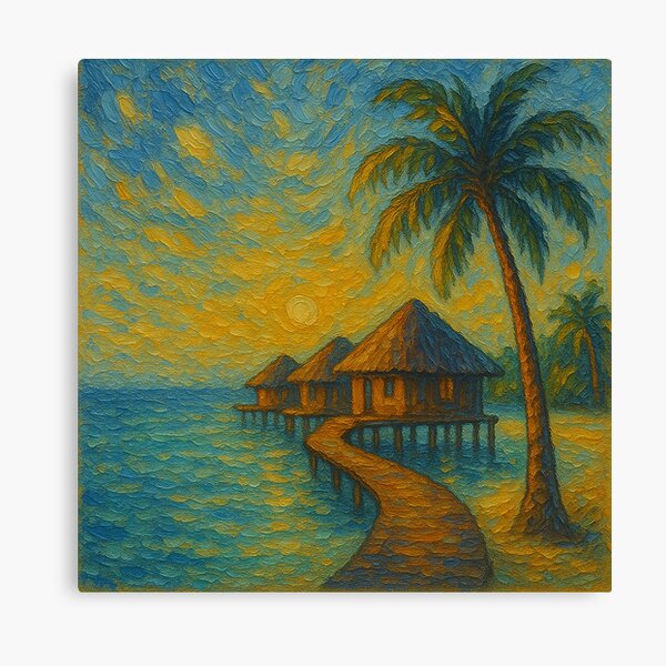 Item preview, Painting of the Maldives designed and sold by HouseOfEarls.