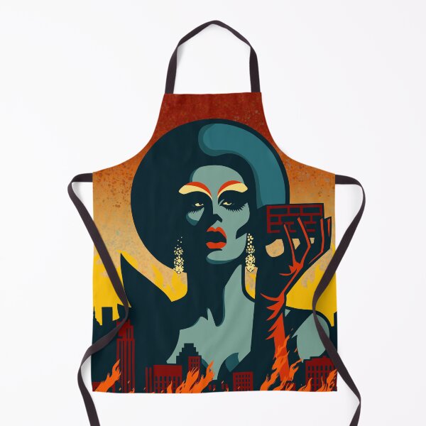 Item preview, Drag Queen Defending Her Civil Liberties with a Brick designed and sold by Ghost on Toast.
