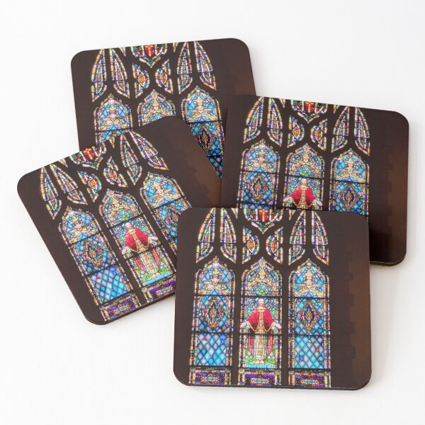 Item preview, A stain glass window of a saint designed and sold by FoxGlove5.