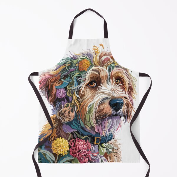 Item preview, Australian Cavadoodle Floral Dog Tee Design designed and sold by ThreadCultureAU.