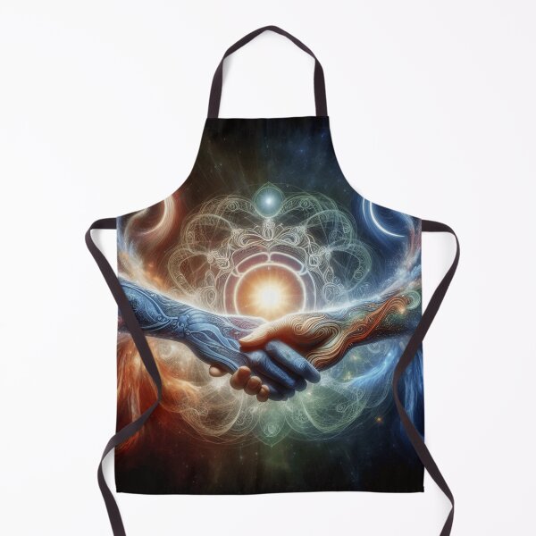 Item preview, The Pact of the Elements - "Where fire and water seal their eternal alliance in an embrace of cosmic energy and infinite beauty." designed and sold by Magic3D.