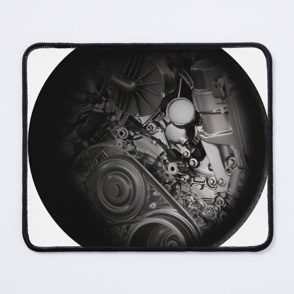 Item preview, Engine Black and white – Cool Helmet Sticker with Exposed Engine designed and sold by denissmartin2020 ..
