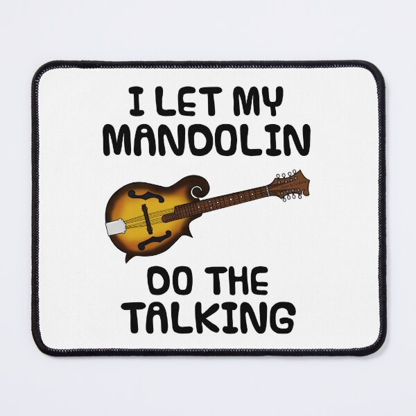 Item preview, I Let My Mandolin Do The Talking, Folk Musician Introvert designed and sold by doodlerob.