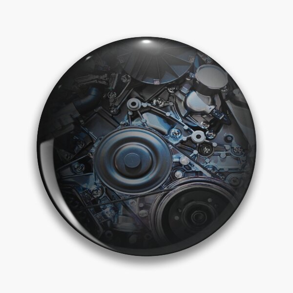 Item preview, Engine Design  – Intricate Engine Inside Helmet Sticker designed and sold by denissmartin2020 ..