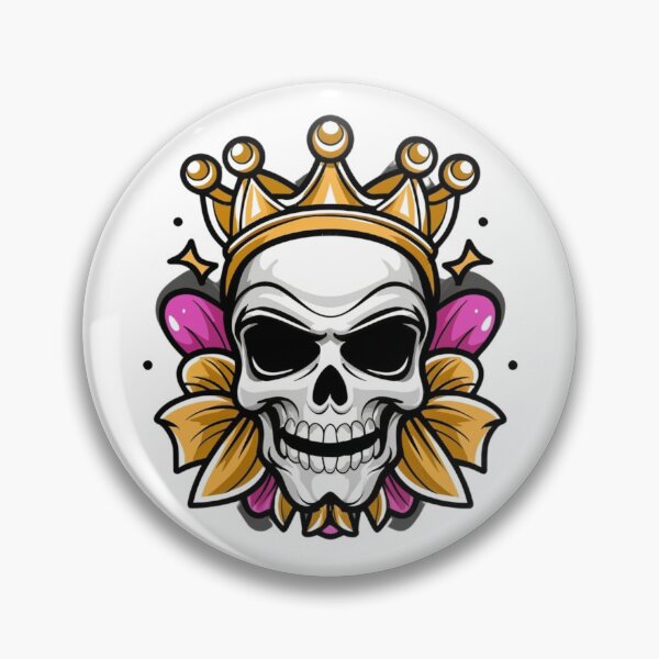 Item preview, Skull in a crown designed and sold by ArtCraftLab.