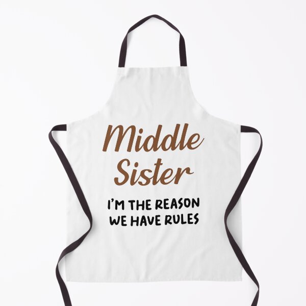 Item preview, Funny Middle Sister Rules Sisters Matching Family Gatherings designed and sold by Stick-Artistry.