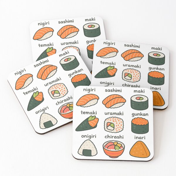 Item preview, Varieties of Sushi designed and sold by QuirkBeasts.