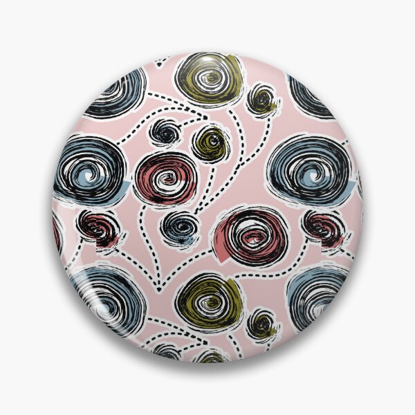 Item preview, Retro Swirl Pastel Rose designed and sold by PasdeChatDesign.
