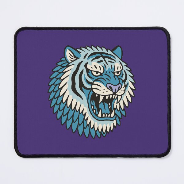 Item preview, Ice Roar – Fierce White and Blue Tiger in Bold Graphic Style designed and sold by Pop-clothes.