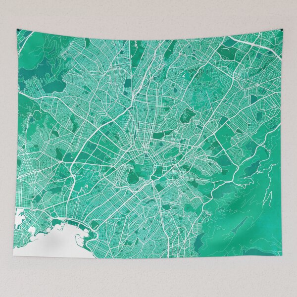 Item preview, Athens City Map of Greece - Watercolor designed and sold by deMAP.