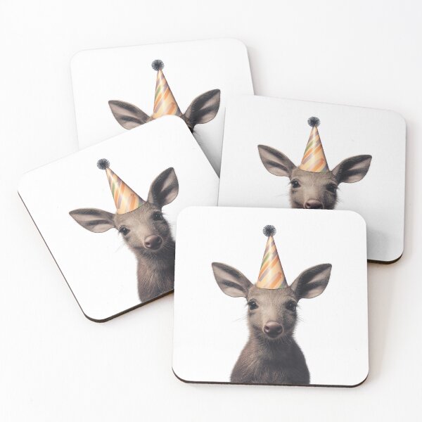 Item preview, Aardvark Wearing Birthday Party Hat designed and sold by LazyOwlStore.