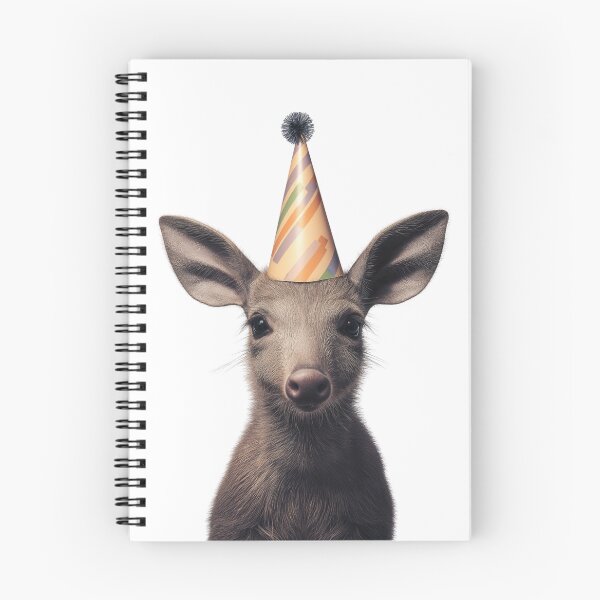 Item preview, Aardvark Wearing Birthday Party Hat designed and sold by LazyOwlStore.