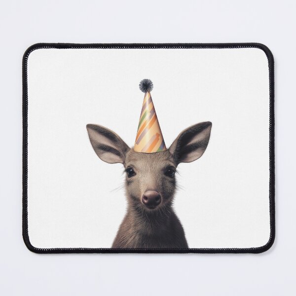 Item preview, Aardvark Wearing Birthday Party Hat designed and sold by LazyOwlStore.