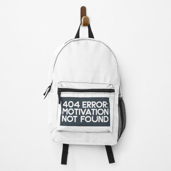 Item preview, 404 Error: Motivation Not Found Funny Sticker designed and sold by asliberry.