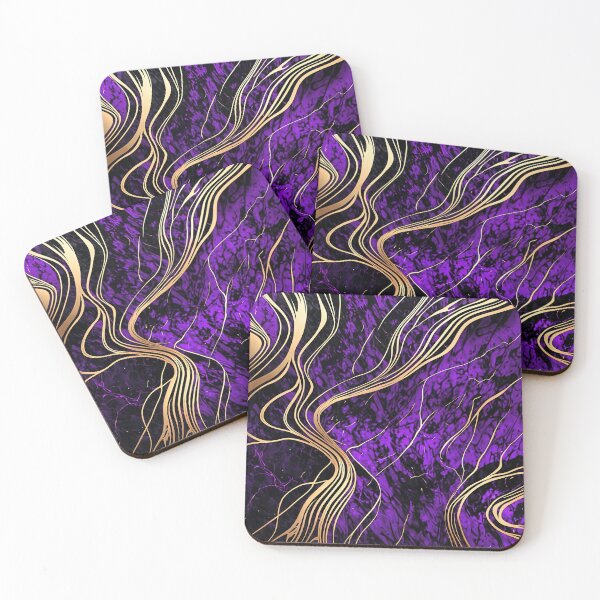 Item preview, Purple and gold marble designed and sold by RishabhArts1.