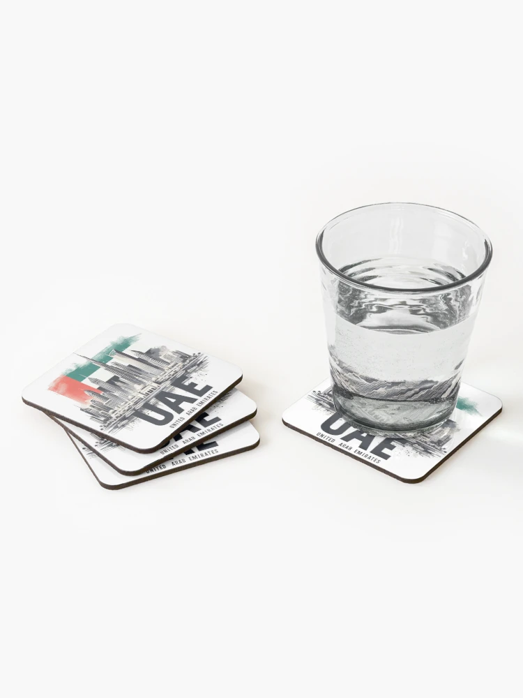 Thumbnail 2 of 5, Coasters (Set of 4), Uae designed and sold by devonclemon.