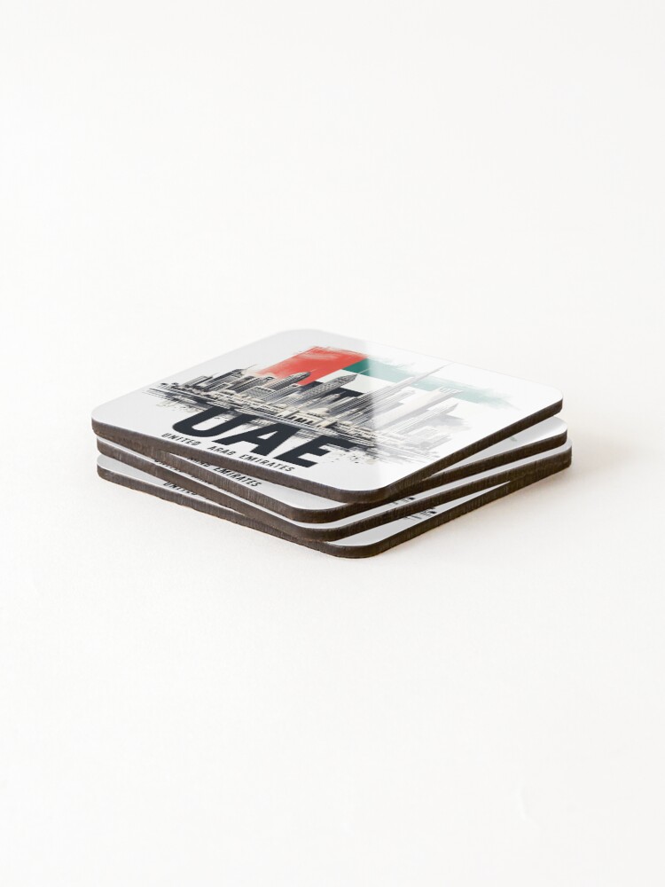 Thumbnail 4 of 5, Coasters (Set of 4), Uae designed and sold by devonclemon.