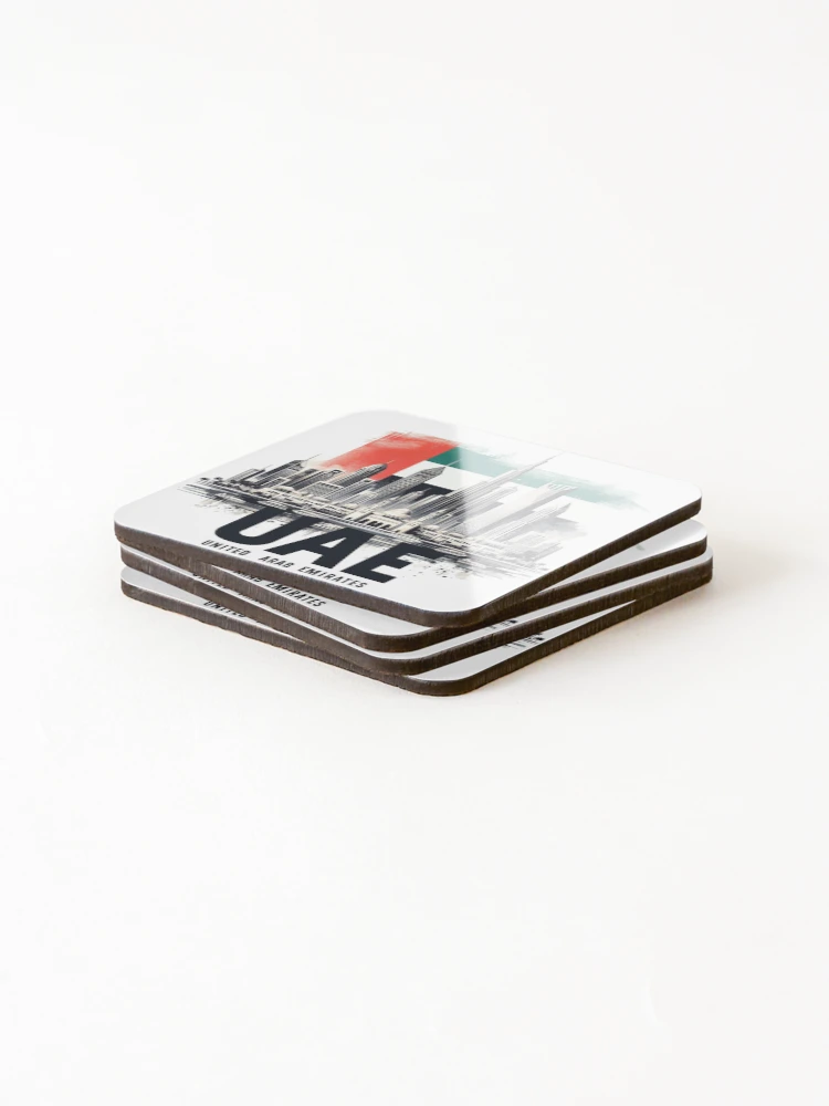 Thumbnail 4 of 5, Coasters (Set of 4), Uae designed and sold by devonclemon.