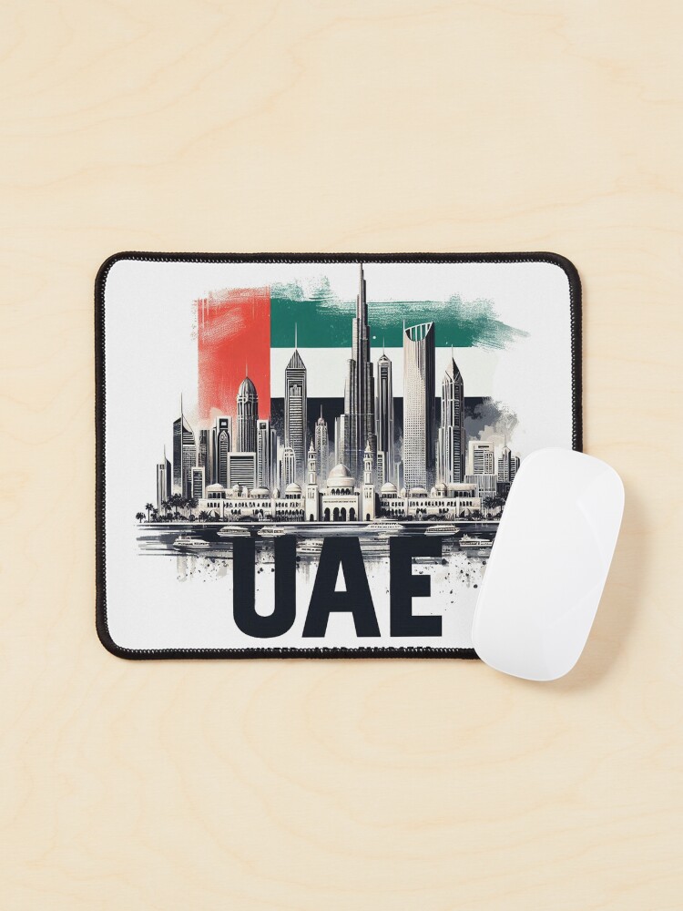 Thumbnail 1 of 5, Mouse Pad, Uae designed and sold by devonclemon.