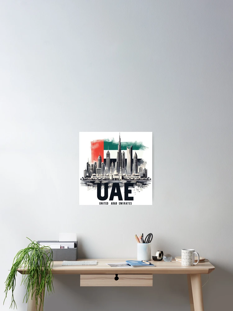 Thumbnail 2 of 3, Poster, Uae designed and sold by devonclemon.