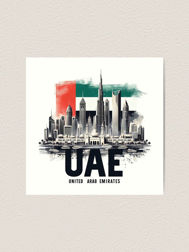 Thumbnail 1 of 3, Art Print, Uae designed and sold by devonclemon.
