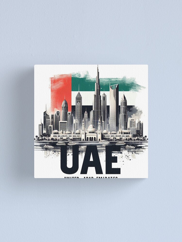 Thumbnail 1 of 3, Canvas Print, Uae designed and sold by devonclemon.