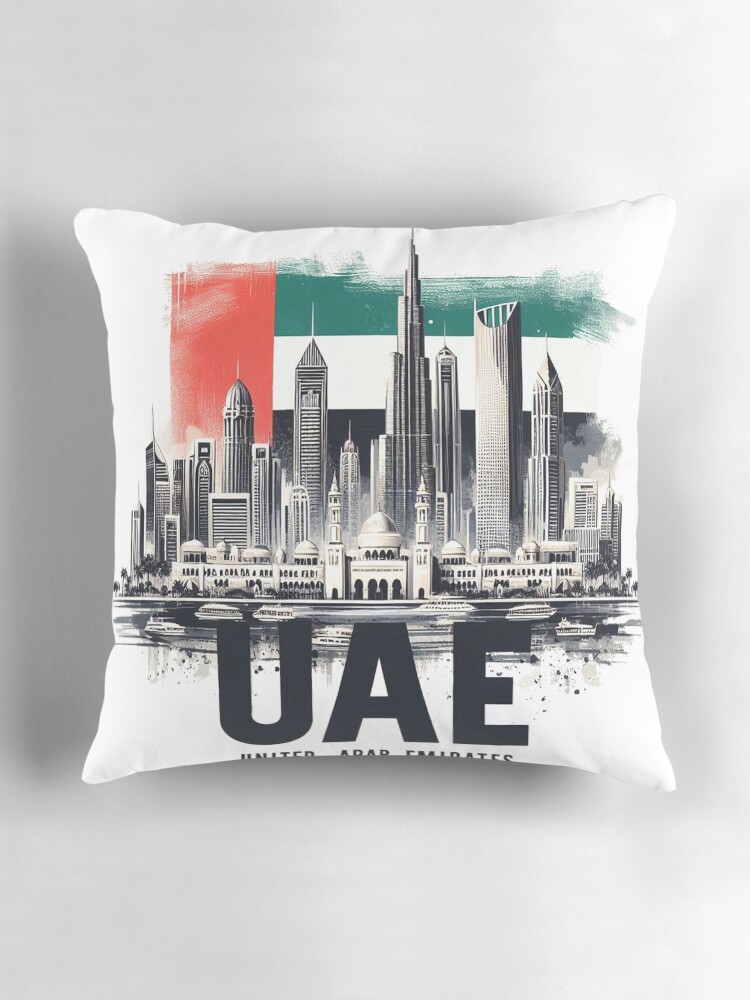 Thumbnail 3 of 4, Pillow, Uae designed and sold by devonclemon.