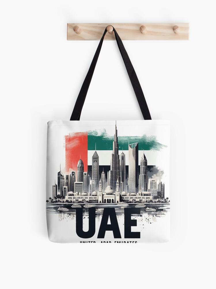 Thumbnail 1 of 2, Tote Bag, Uae designed and sold by devonclemon.