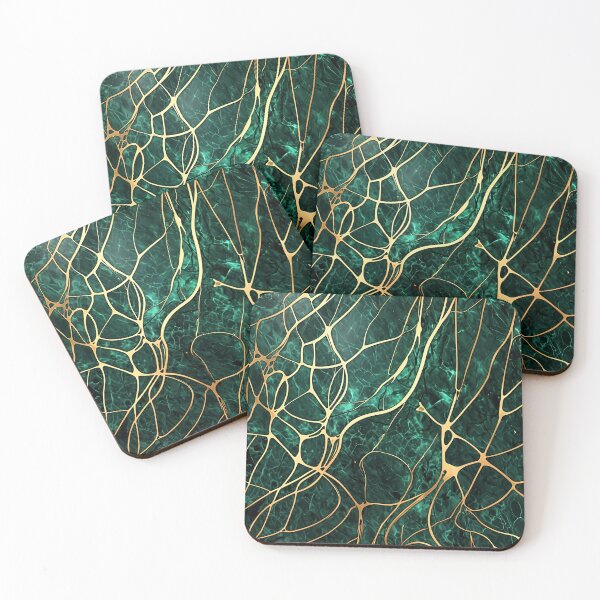 Item preview, Green and gold marble designed and sold by RishabhArts1.