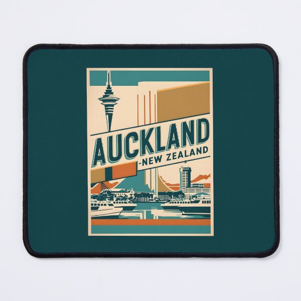 Item preview, A Vintage Travel Art of Auckland - New Zealand designed and sold by GoodOldVintage.