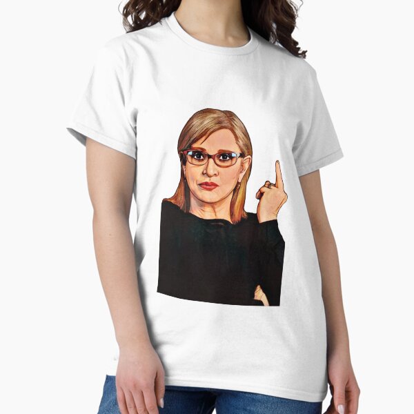 Vista previa del artículo con la obra «Póster de Carrie Fisher», diseñado y vendido por baranskini.