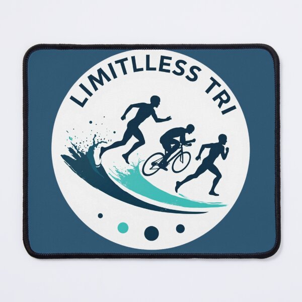 Item preview, Limitless Tri – Swim, Bike, Run Without Limits | Triathlon Motivation Design designed and sold by Triathlongram.