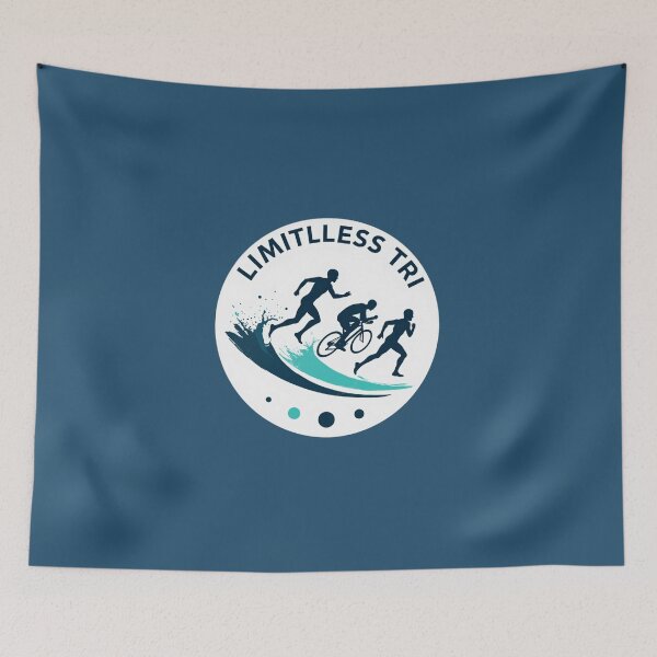 Item preview, Limitless Tri – Swim, Bike, Run Without Limits | Triathlon Motivation Design designed and sold by Triathlongram.