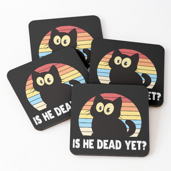 Item preview, Is He Dead Yet T-Shirts Hoodies Hats Pins Buttons Magnets Mugs Anti Trump Funny Cute Cats Anti MAGA Anti Fascism Hate Donald Trump Humorous Tees Gifts Resistance designed and sold by allfreelance.