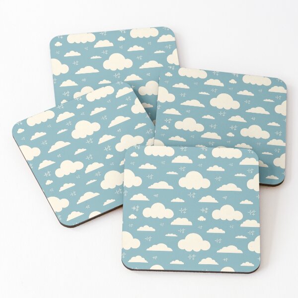 Item preview, Charming Clouds & Stars Night Sky Seamless Pattern designed and sold by gentle orchard.