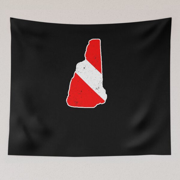 Item preview, New Hampshire Scuba Dive Flag Diver Down Flag Shirt designed and sold by shoppzee.