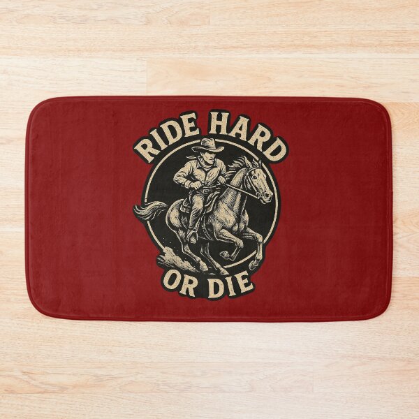 Item preview, Ride Hard or Die - Vintage Cowboy Western T-Shirt Design designed and sold by niksy.