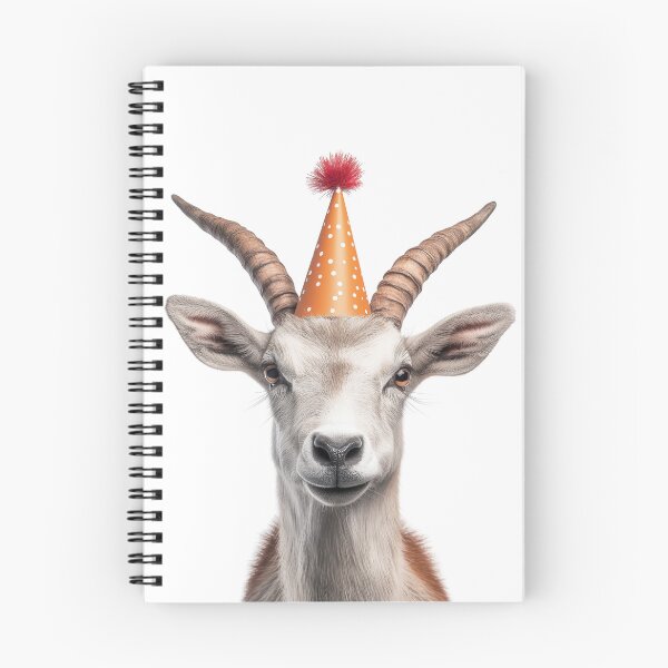 Item preview, Addax Wearing Birthday Party Hat designed and sold by LazyOwlStore.