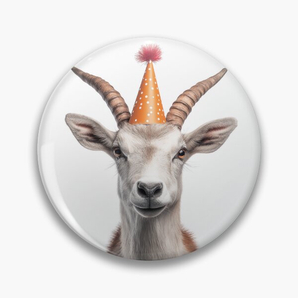 Item preview, Addax Wearing Birthday Party Hat designed and sold by LazyOwlStore.