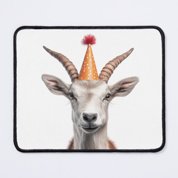Item preview, Addax Wearing Birthday Party Hat designed and sold by LazyOwlStore.