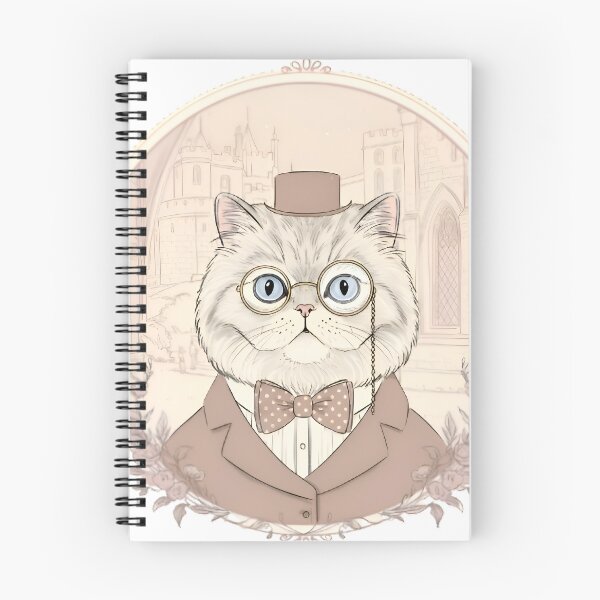 Item preview, Dapper Persian Cat at the Castle – Elegant Line Art with Soft Pastels designed and sold by Simple_Lines2025.