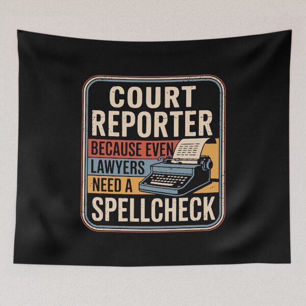 Item preview, Funny Court Reporter | Lawyers Need A Hero designed and sold by tmerchtrends.