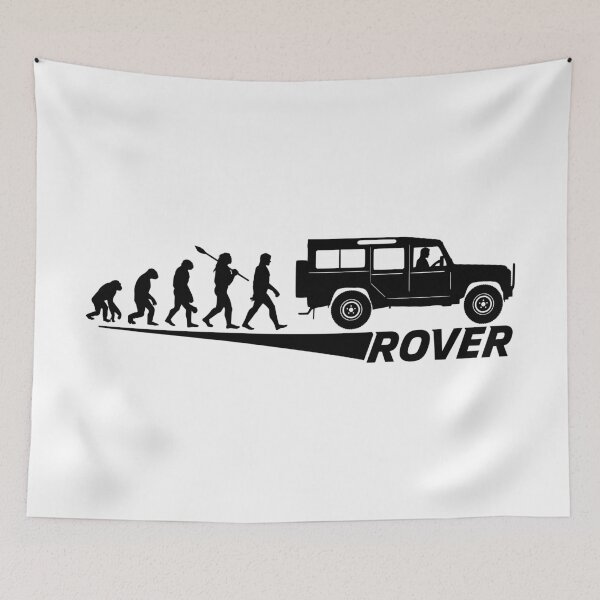 Item preview, LR Defender Evolution of Mankind - Classic British 4x4 (black) designed and sold by Groenendijk.