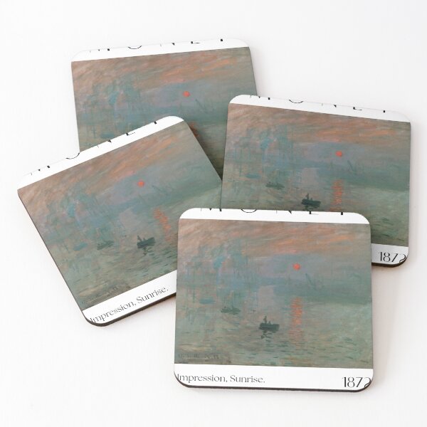 Item preview, monet sunrise designed and sold by Pretty Postcards.
