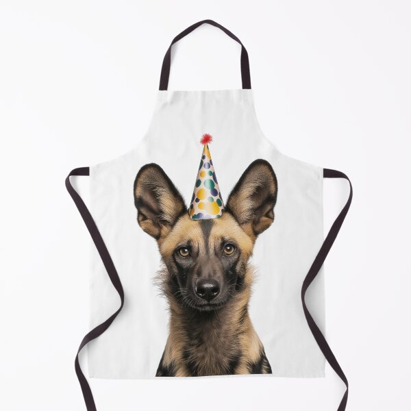 Item preview, African Wild Dog Wearing Birthday Party Hat designed and sold by LazyOwlStore.